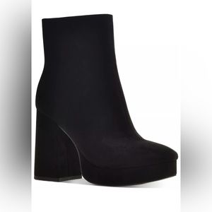 WILD PAIR Women's Black Coraa Platform Booties Size 9